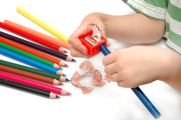 Sharpen the pencils — Stock Photo, Image