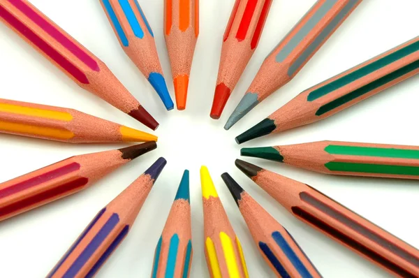 Arco-íris lápis — Fotografia de Stock