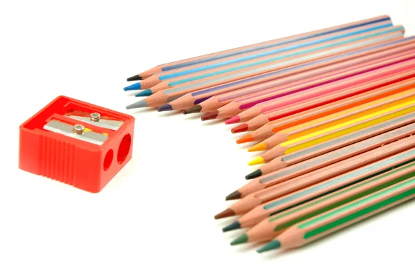Csíkos ceruzák — Stock Fotó