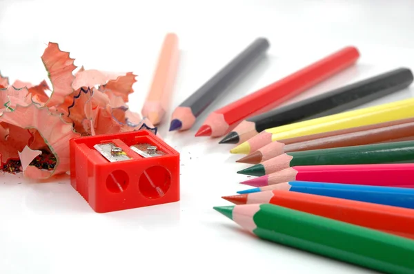 Lápices de colores afilados —  Fotos de Stock
