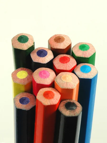 Parte posterior de crayones —  Fotos de Stock