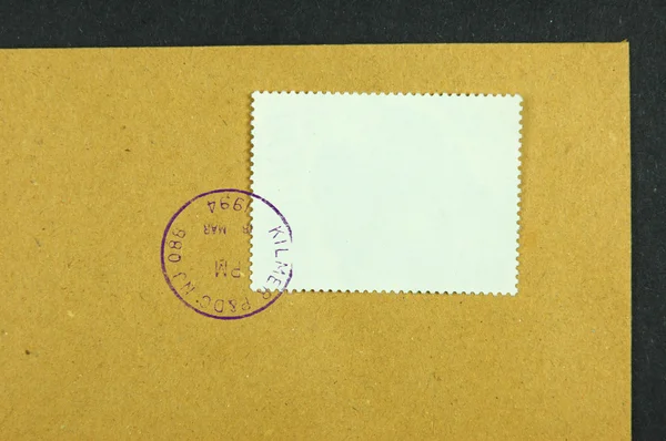 Печать на конверте — стоковое фото