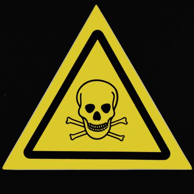 Alerting poisoning of intoxicants to a danger clipart