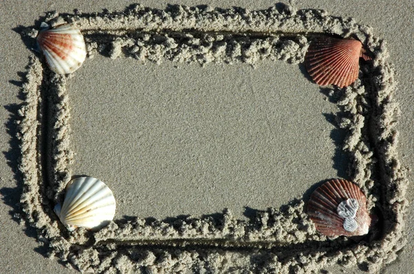 砂浜のフレーム — ストック写真