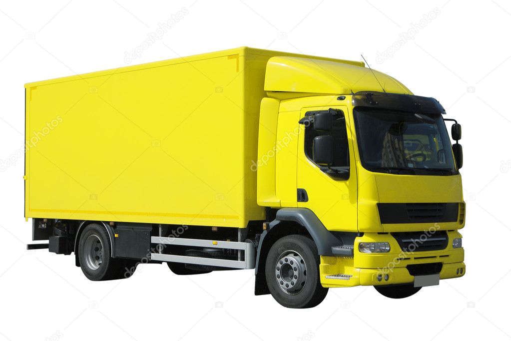 Yellow truck \u2014 Stock Photo \u00a9 krasnaok 3239511