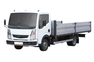 White small truck clipart