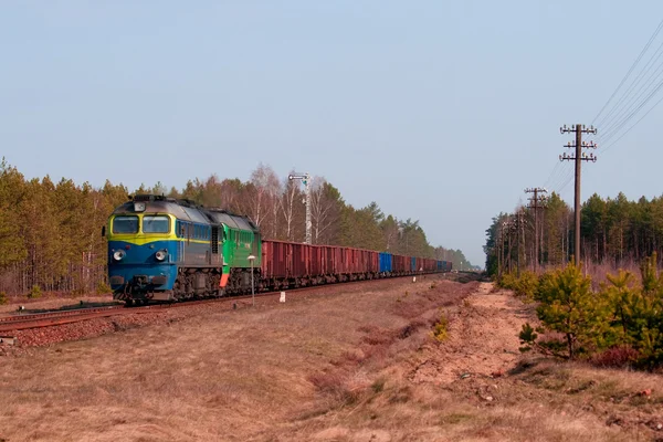화물 디젤 열차 — 스톡 사진