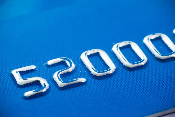 Kredi kartı kabartma — Stok fotoğraf