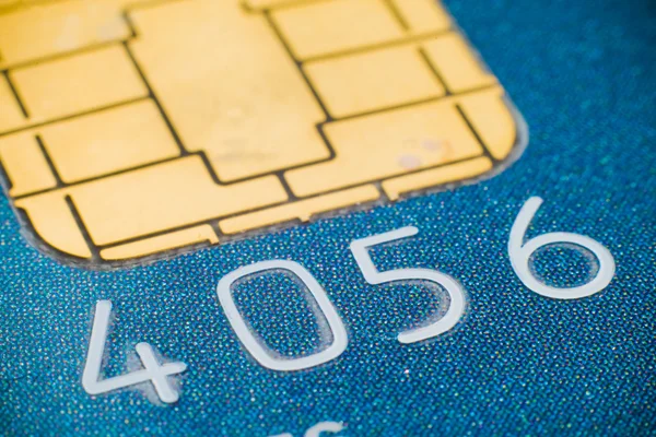 Mikrochip für Kreditkarten — Stockfoto
