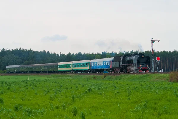 レトロな蒸気機関車 — ストック写真