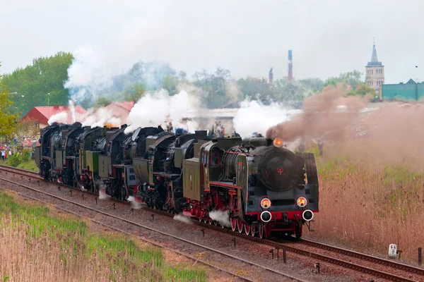 Alte Dampflokomotiven — Stockfoto