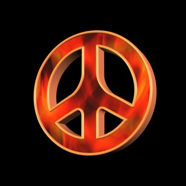 Peace and love symbol clipart