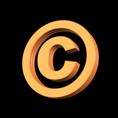 Copyright symbol clipart
