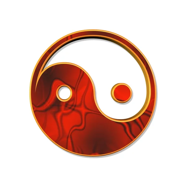 Símbolo Yin e Yang — Fotografia de Stock