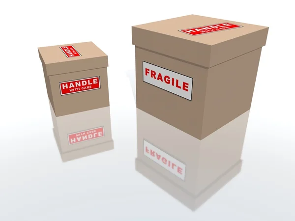Embalagens frágeis — Fotografia de Stock