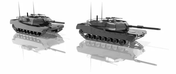 Чёрные танки — стоковое фото