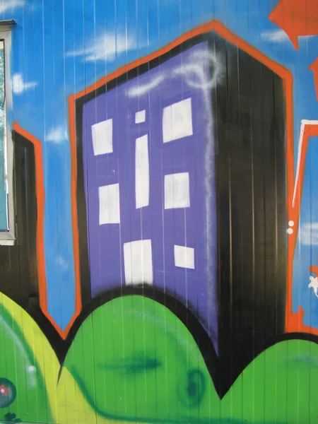 Close-up do graffiti — Fotografia de Stock