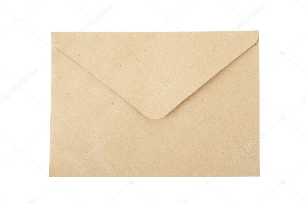 Recycled paper envelope