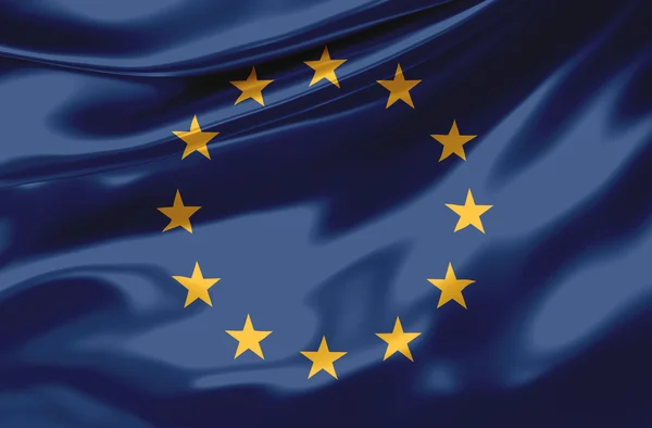 Bandeira da União Europeia - UE — Fotografia de Stock