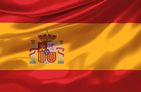 Bandiera spagnola Fotografia Stock
