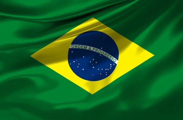 Bandeira do Brasil Fotografia De Stock