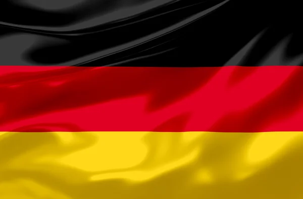 Bandiera tedesca Immagine Stock