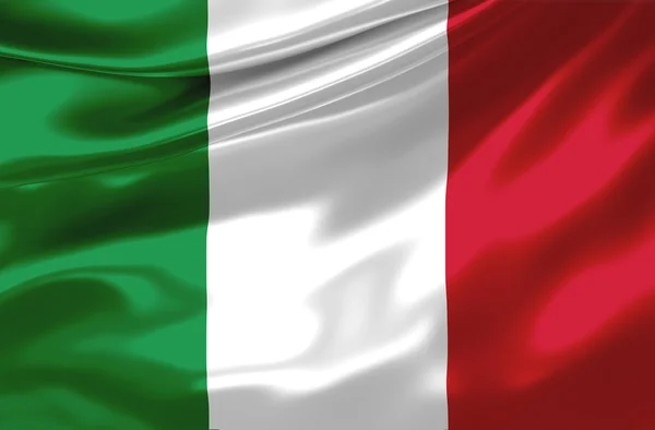 Bandiera italiana Immagine Stock