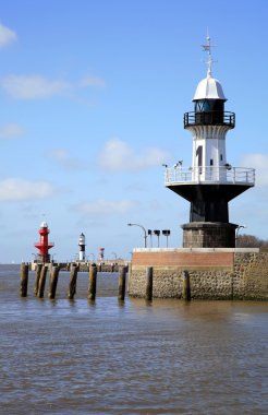 Lighthouses. The Kiel Canal clipart