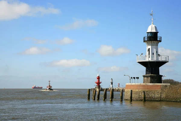 stock image Lighthouses. The Kiel Canal