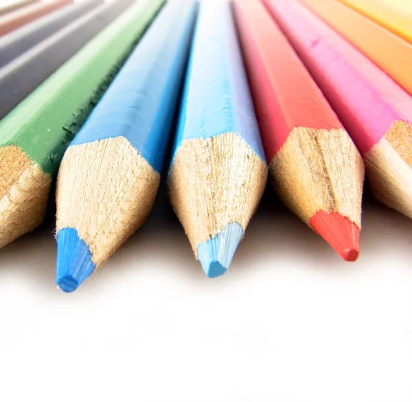 Farvede blyanter - Stock-foto