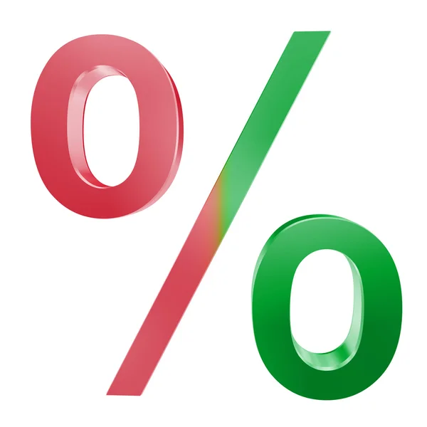 Simbolo percentuale — Foto Stock