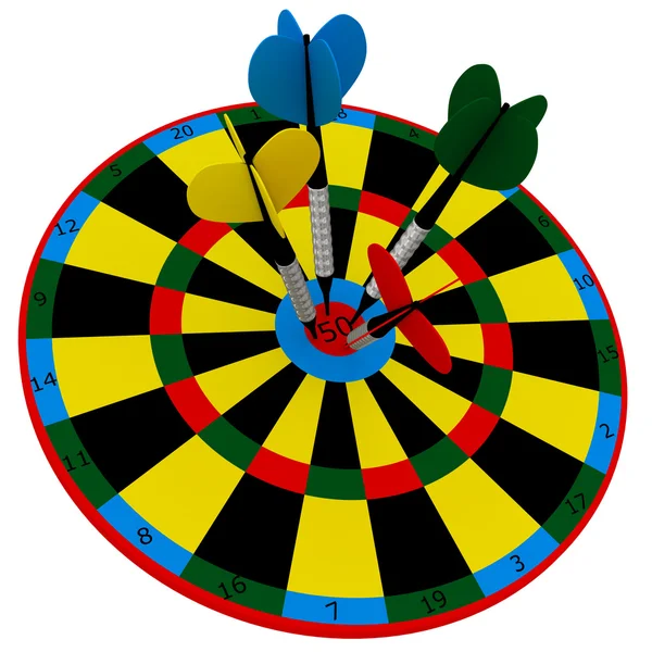 Target in dart — Stock Photo, Image