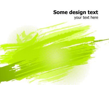 Green paint splashes background clipart