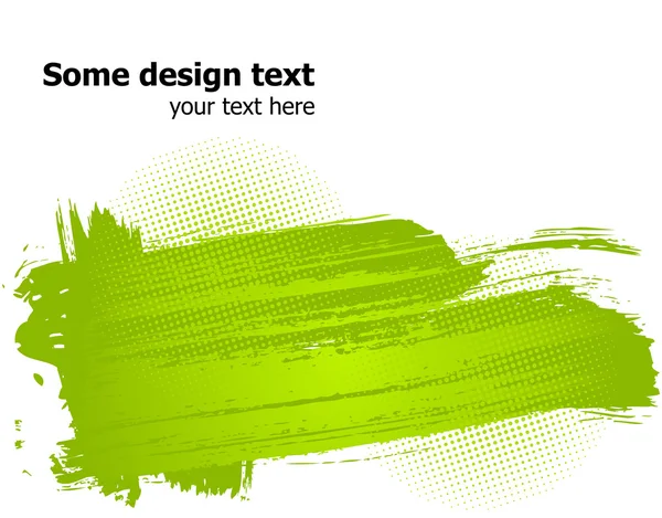 Illustration des éclaboussures de peinture verte — Image vectorielle