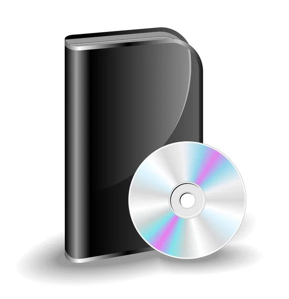 Scatola CD DVD — Vettoriale Stock