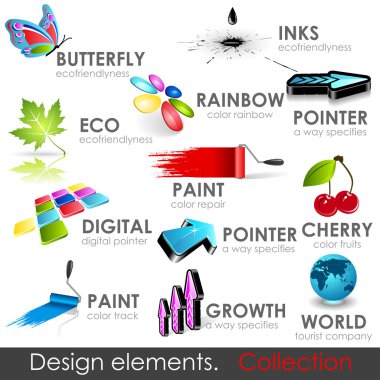 Design elements collection clipart