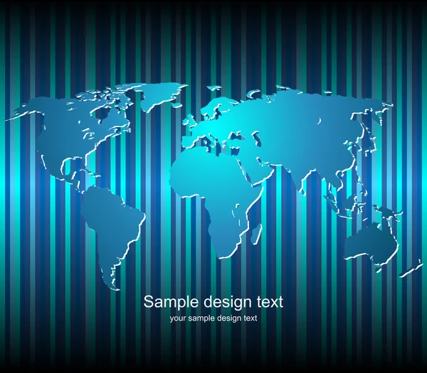 Carte du monde fond vectoriel — Image vectorielle