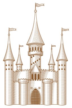 Fairy-tale castle clipart