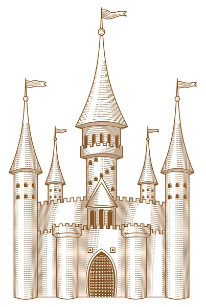 Château de conte de fées — Image vectorielle