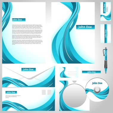 Business templates. Corporate style clipart