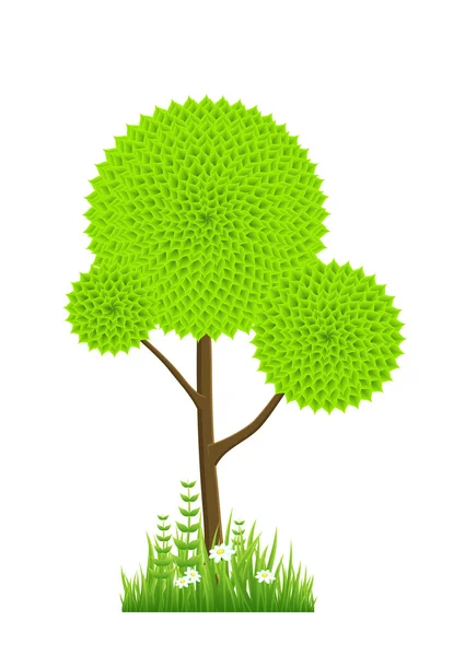 Soyut yeşil ağaç — Stok Vektör