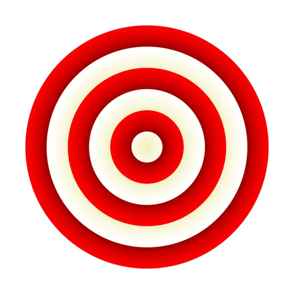 Darten. rode doel — Stockvector