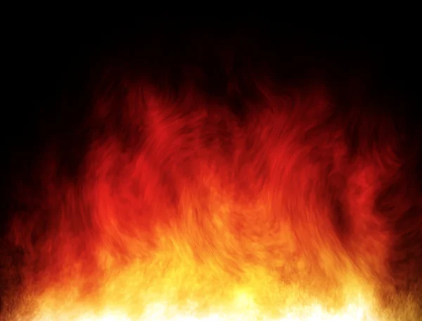 Grote en hete brand — Stockfoto