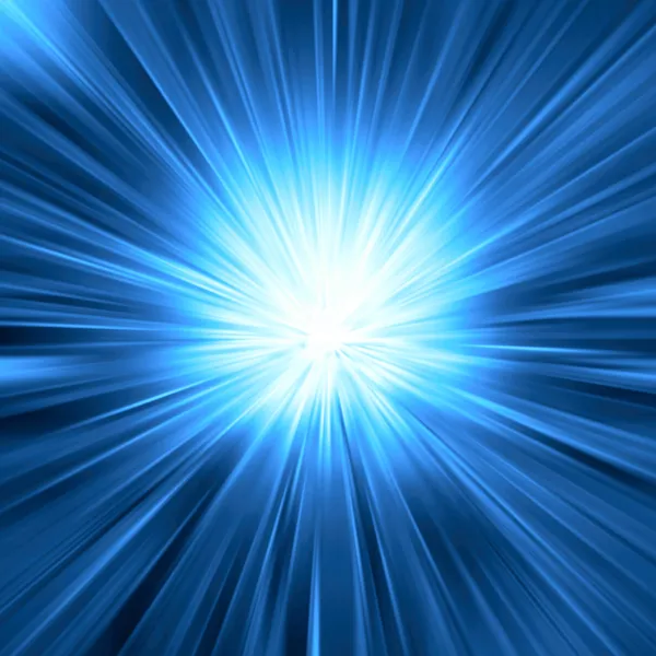 Blue light burst — Stock Photo, Image