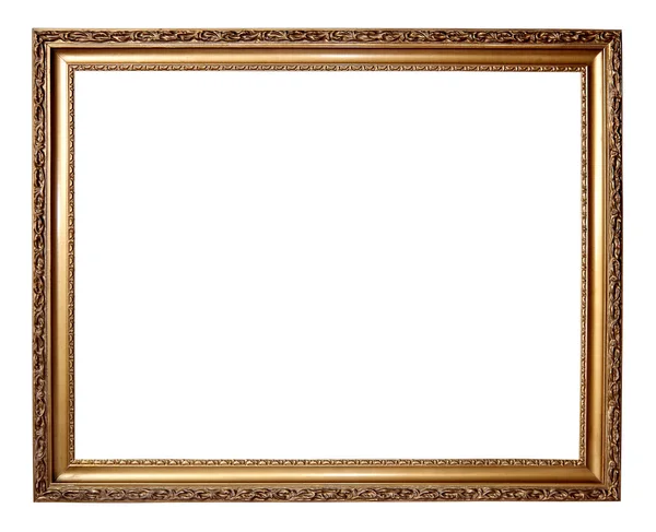 Золотая рамка с декоративным узором — стоковое фото