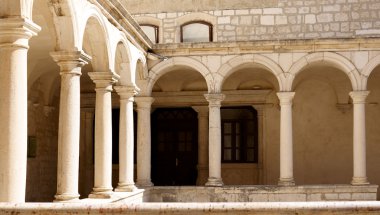 Courtyard of a Temple-Zadar clipart