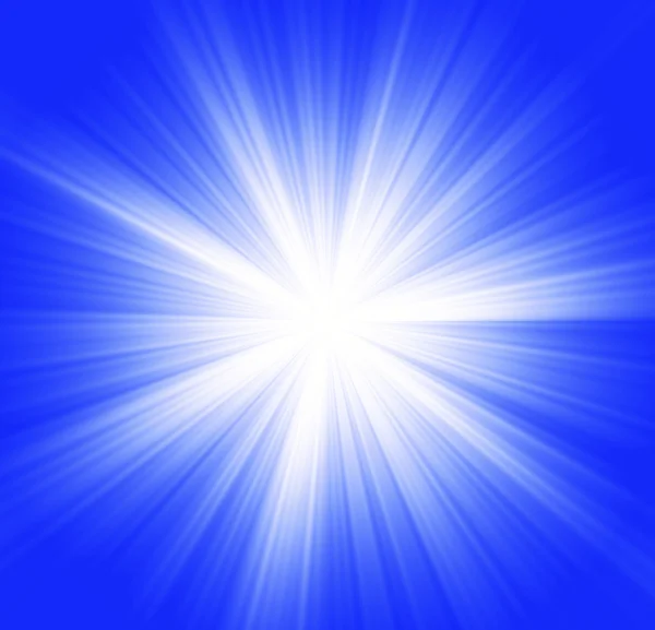 Star-burst on blue — Stock Photo, Image