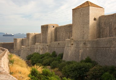 Walled City of Dubrovnik, Croatia clipart