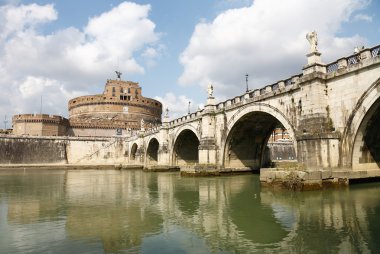 Bridge and Castle Sant Angelo,Roma clipart