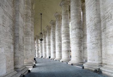 Bernini's colonnade clipart